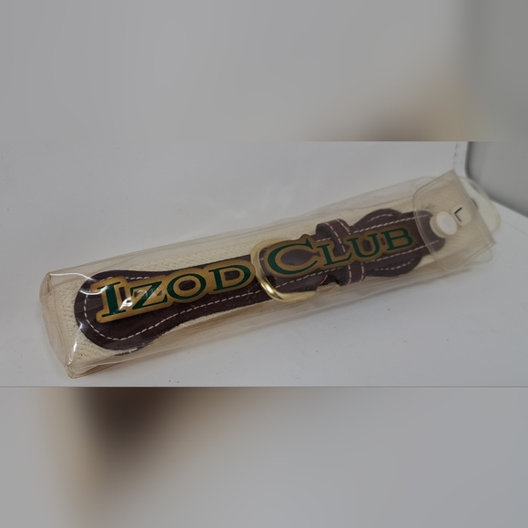 NWT Izod Club Men's Belt White Stretchy Vintage 80s 70s Size Large - Picture 5 of 5